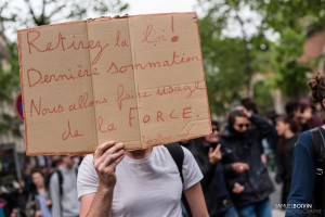 Paris - Nouveau rassemblement anti-loi Travail -003