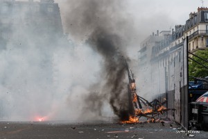 Paris - Nouveau rassemblement anti-loi Travail -009-1