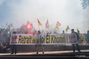Paris - Manifestation interprofessionnelle contre la loi travail-012 