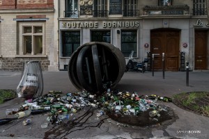 Paris - Manifestation sauvage dans les rues de Belleville-015