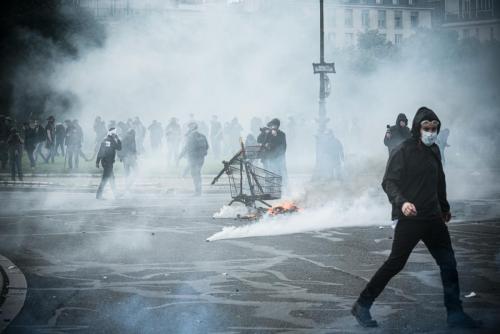 Paris : Violents heurts lors de la manifestation nationale contr