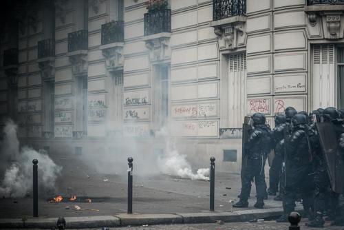 Paris : Violents heurts lors de la manifestation nationale contr
