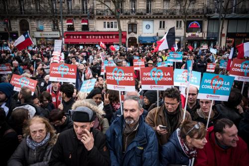 Manifestation of La France Insoumise